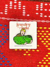 Load image into Gallery viewer, Steve Irwin croc funny enamel pin brooch
