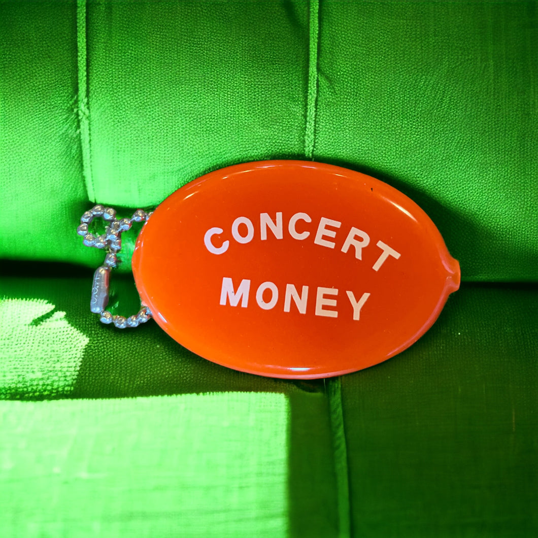 Retro Rubber Squeeze Coin Pouch - concert money key chain