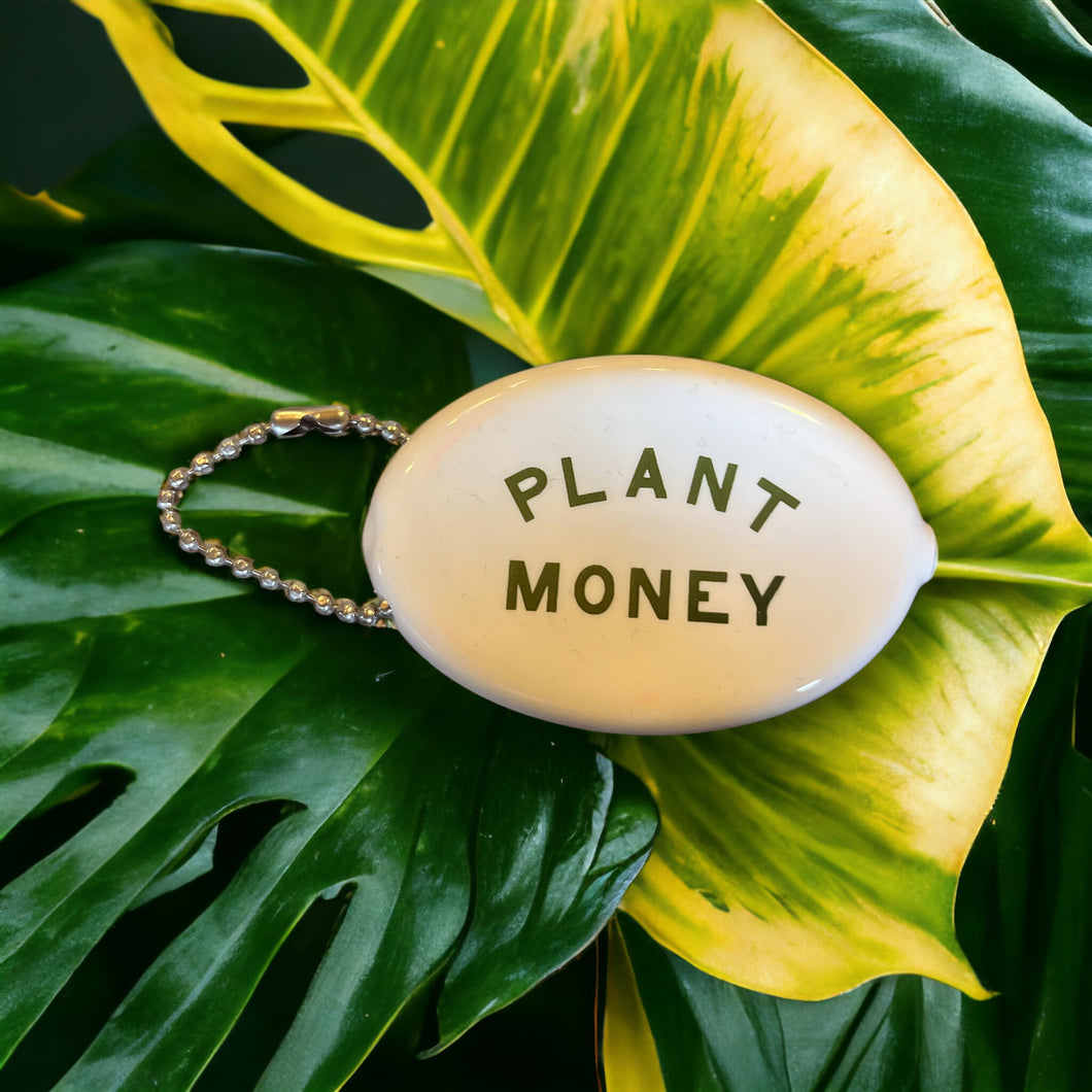 money plant key ring Retro Rubber Squeeze Coin Pouch