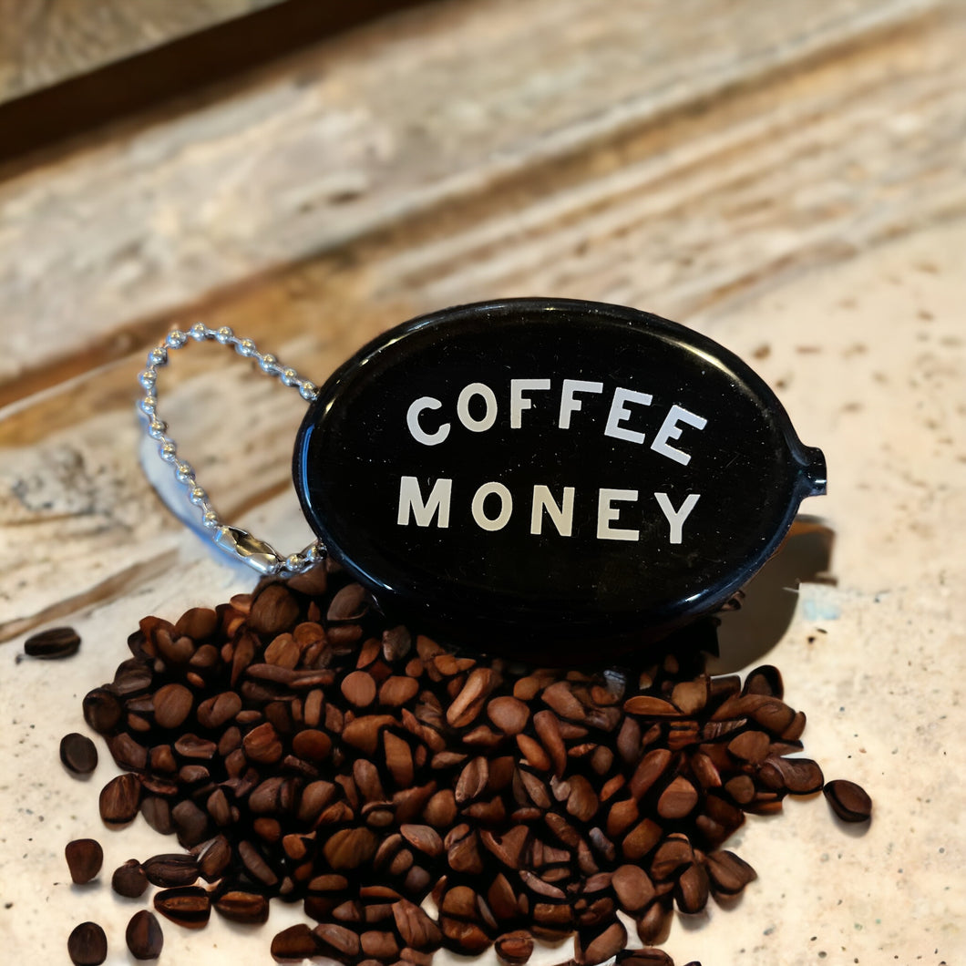 Retro Rubber Squeeze Coin Pouch - coffee money key chain