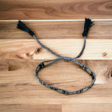 Load image into Gallery viewer, beaded bracelet miyuki beads handmade in bali tassels
