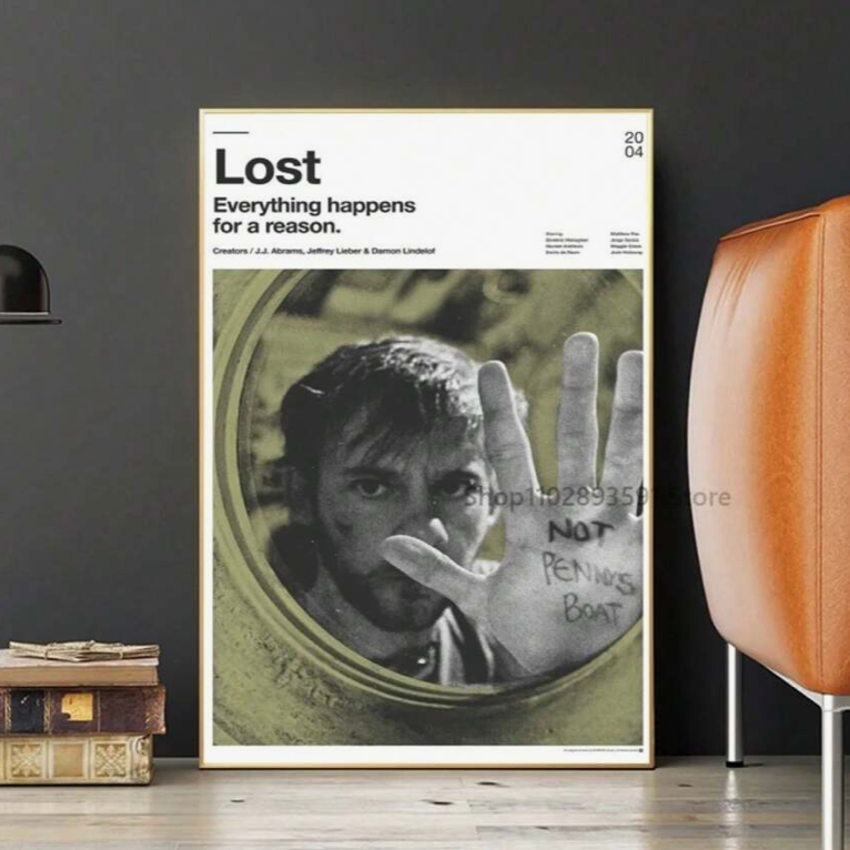 Lost Tv Show Canvas Poster 12x16in