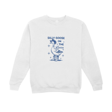 Load image into Gallery viewer, &quot;Silly Goose on the Loose&quot; Stitched by jade Custom Embroidered Crew Neck
