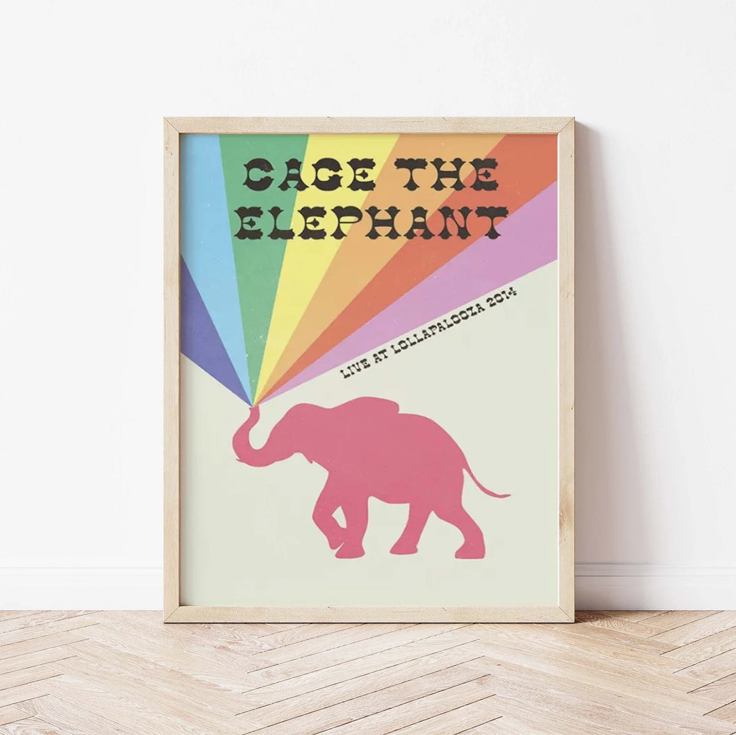 Cage the elephant canvas poster 12x16