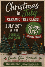 Load image into Gallery viewer, Christmas in July vintage tree class at Conesus golf club – Save 20-30% July 20th 6pm
