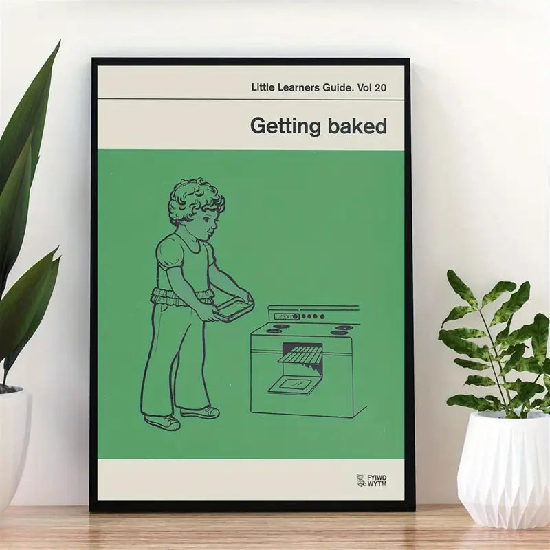 Getting Baked Canvas Poster 12x18