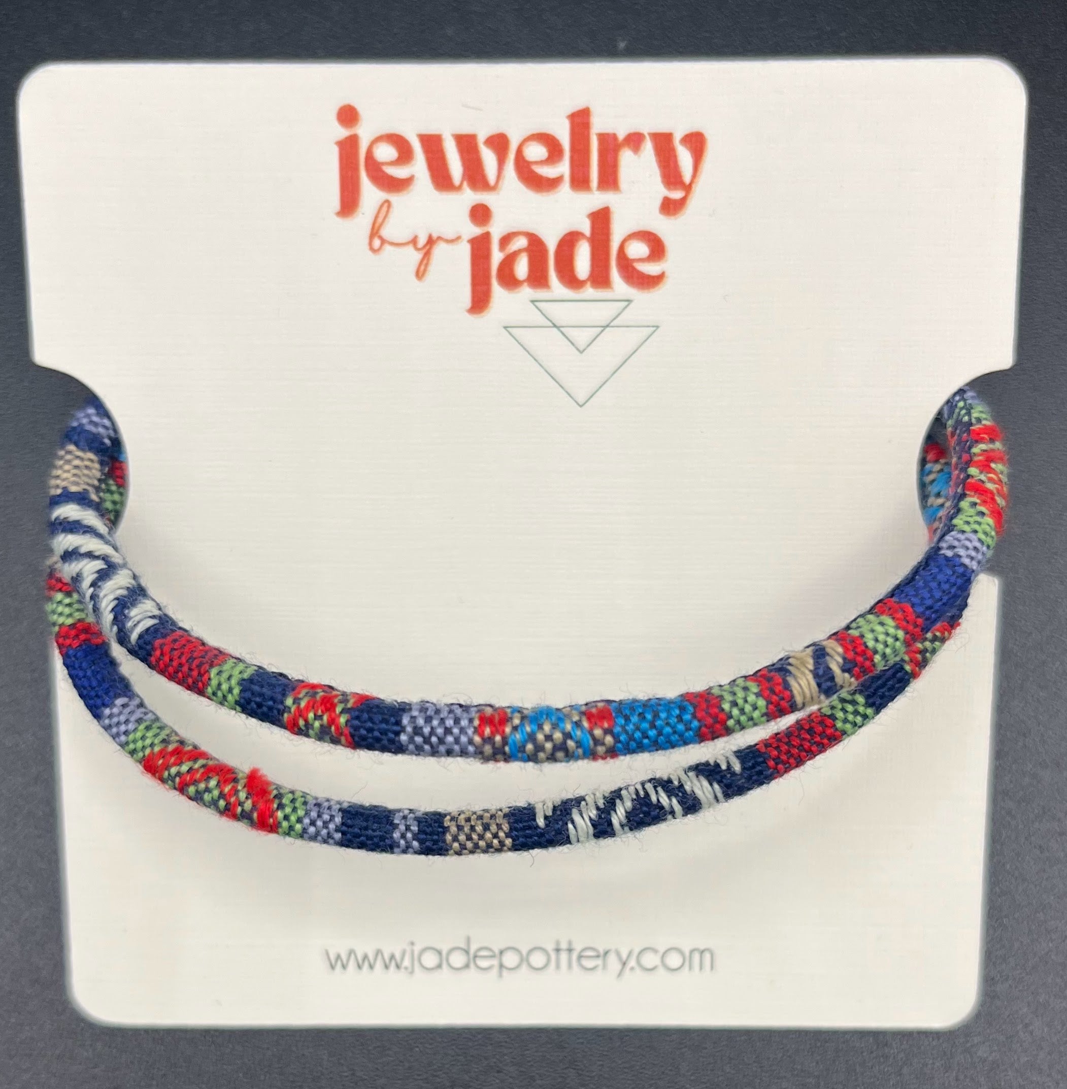 double wrap bracelet or choker necklace ethnic cotton cord – Jade Pottery